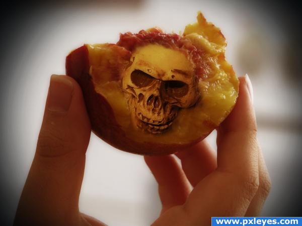 Creation of Peach Skull: Final Result